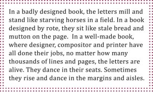 Robert Bringhurst Quote Set with Normal Leading