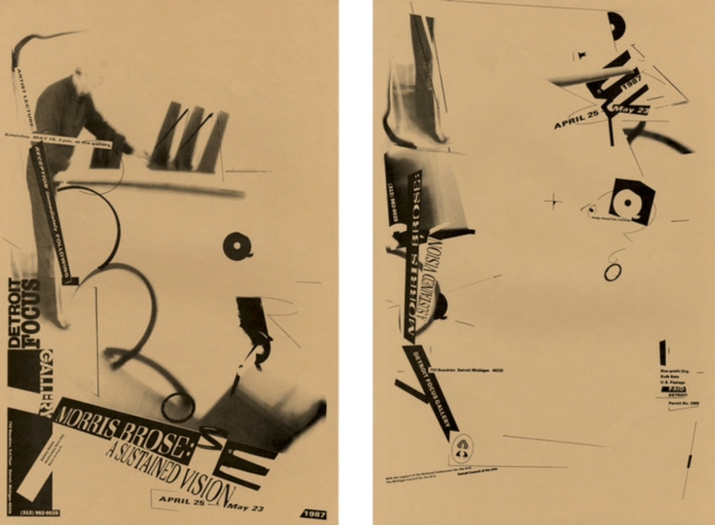 Double-sided flyer by Ed Fella 1987